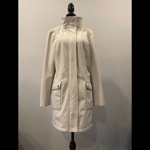 Calvin Klein Long Raincoat (Ivory)